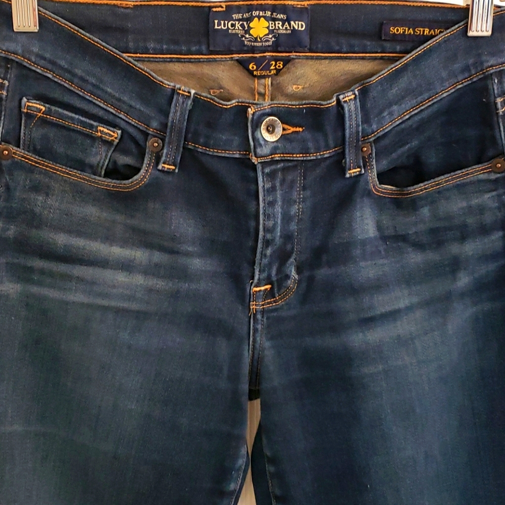 Lucky Brand Sofia Straight Blue Jeans Size 6/28